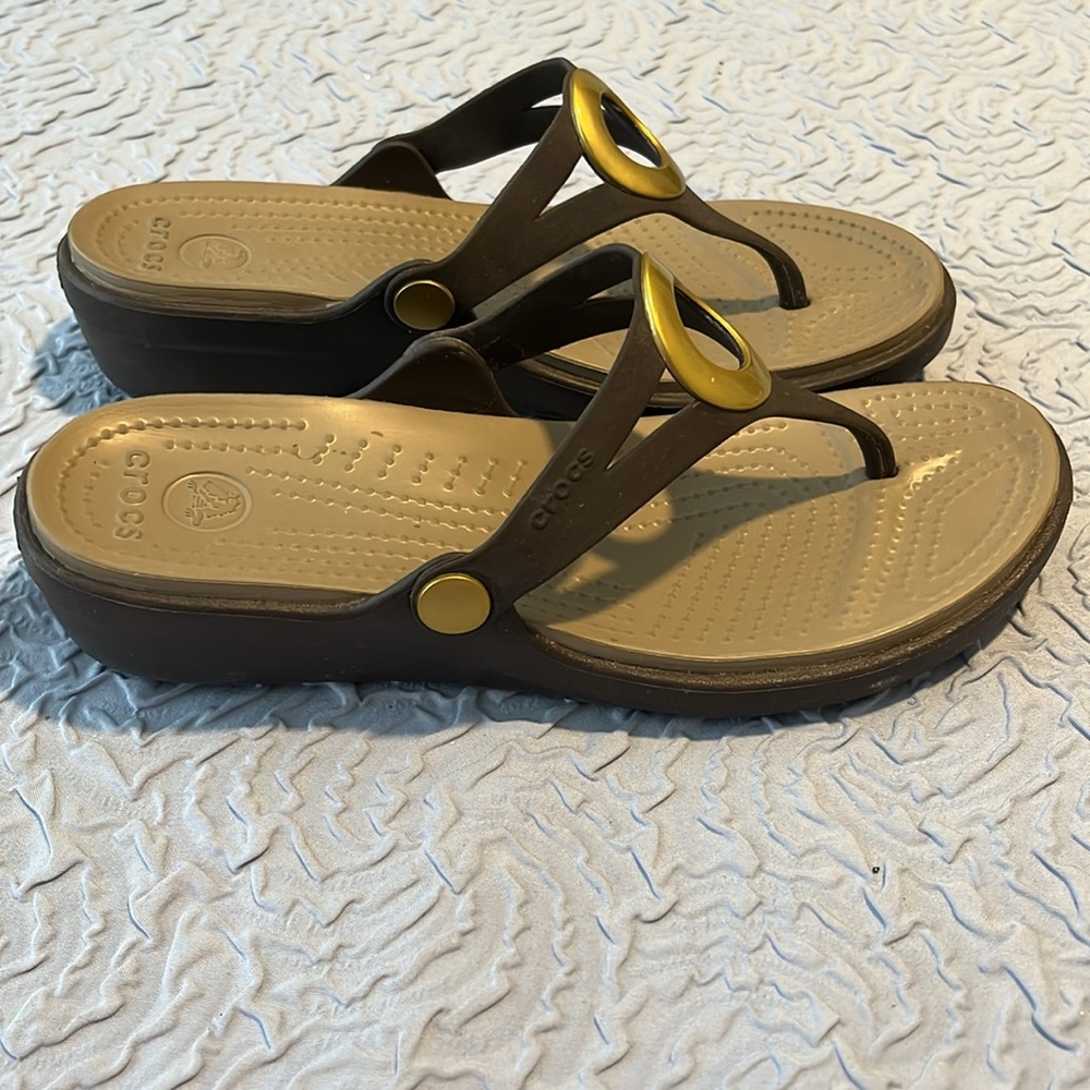 Crocs Wedged Sandals View 2
